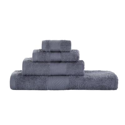 China Domestic China Factory Price Customized Flat Pure Cotton Towel Weave Black Dyed Towel for sale