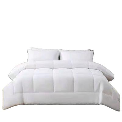 China Domestic discount price accept custom made white bedding set light comforter hotel comforter for sale