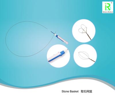 China Medical Nitinol Stone Retrieval Basket Zero Tip Kink Resistant 115cm Extractor for sale