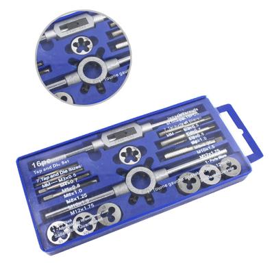 China Alloy Factory 16PCS Steel Factory Direct Thread Plastic Metric Tap And Die Set Hardware Tools for sale