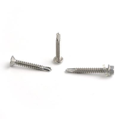 China 304 / 316 DIN7504K HEX Hex Head Self Stainless Steel Drilling Screw for sale