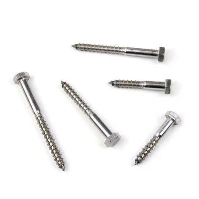 China HEX Stainless Steel DIN571 Hex Head Wood Screws for sale