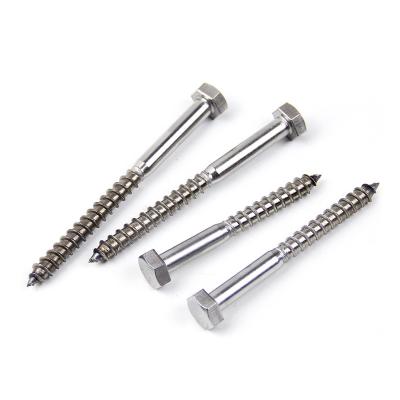 China HEX SS304 DIN571 Hex Head Wood Screws for sale