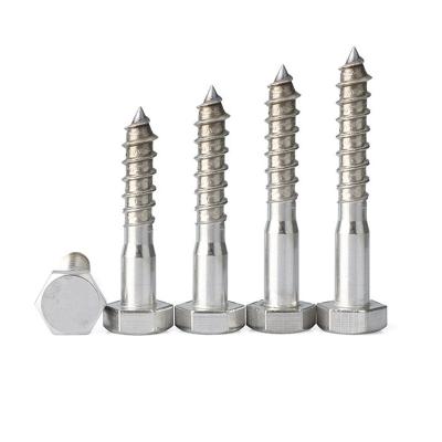 China 304 / 316 HEX Stainless Steel DIN571 Hex Lag Screw for sale