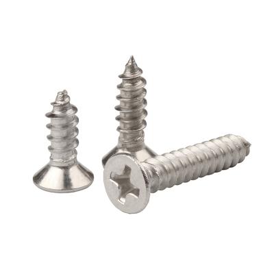 China Stainless Steel Flat Head DIN7982 Phillips Flat Countersunk Tapping Screws for sale