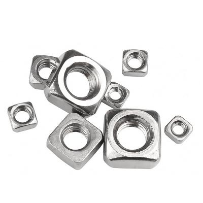 China Heavy Industry M6/M8/M10/M12 DIN557 Stainless Steel Square Nuts for sale