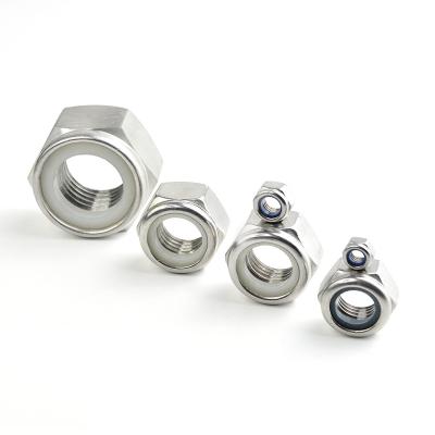 China Heavy Industry Stainless Steel DIN982 Thick Hex Lock Nuts for sale