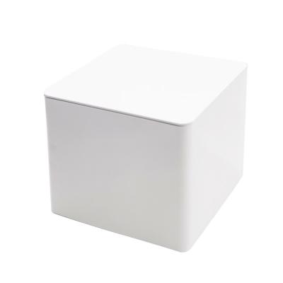 China Recycled Materials Wholesale Custom Environmental Protection Packaging Box Tea Square Tin Box Metal Box for sale