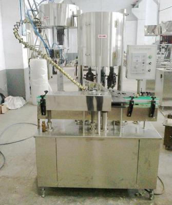 China Automatic Ropp Cap Beverage Glass Bottle Capping Machine for sale