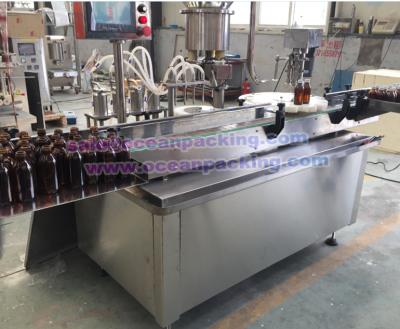 China Beverage Automatic Glass Bottle Filling Capping Machine for sale