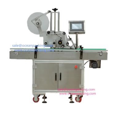 China automatic food box lid labeling machine with cheap price for sale