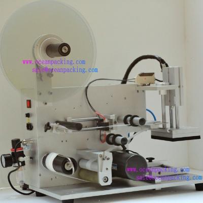 China CLOTHING Table Top Labeling Machine Bottle Labeler Machine Manual for sale