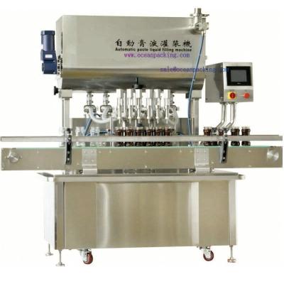 China Automatic food ointment filling machine gel filling machine with 6 nozzles for sale