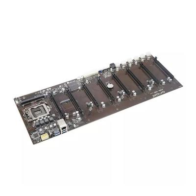 China 8 GPU Desktop Computer Motherboard B250 D8P D3 8PCIE DDR3 LGA1151 Panel Motherboard 55MM for sale