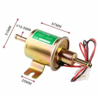 China 12v Universal Metal Solid Straight Train Electric Fuel Pump 02a Low Voltage Car Suitable For Mazda Toyota for sale