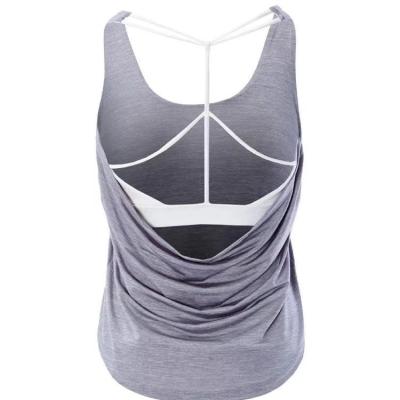 China Summer genuine breathable sexy loose plain sportswear low price tight crop tops shockproof running tops for sale