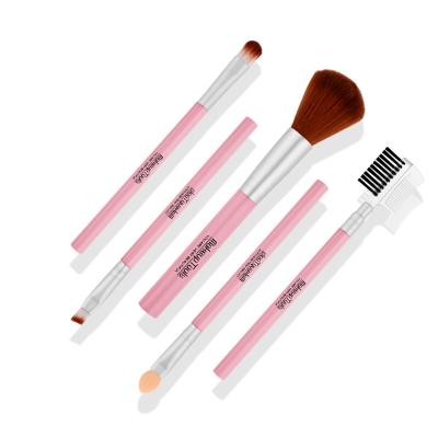 China Angular Blush EBM Exmon 5pcs Makeup Brush Set For Beginners Makeup Brush Full Set Makeup Tools for sale