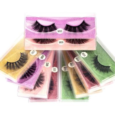 China Natural Curl Fast Delivery Imported Imitated Mink Full Strip Lashes Natural False Eyelashes for sale