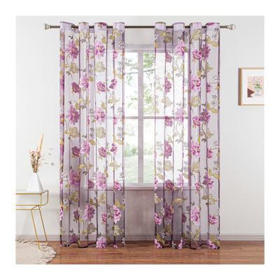 China Pervious light up 021 simple Korean aesthetic window screen flower curtain bedroom products can be customized for sale