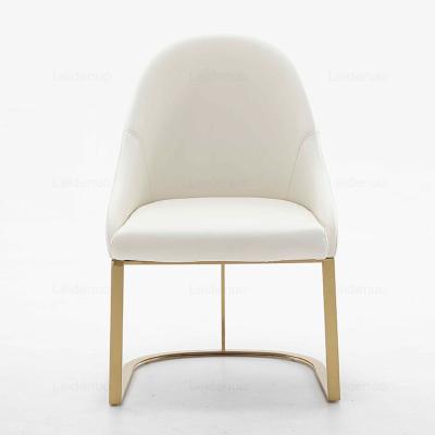 China Ergonomic Design Contemporary Wooden Stainless Steel Italian Leg Dining Chairs Customizable Luxury Royal Modern Restaurant Dining Chairs for sale