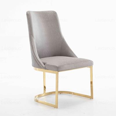 China Ergonomic Customizable Modern European Design Furniture Luxury Dining Chairs Hand Made Button Tufted Leather Dinner Chair for sale