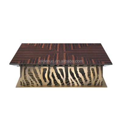 China Modern Design Stable Italian Luxury Marble Furniture Living Room Coffee Table Gold Stainless Steel New Model Tea Top Coffee Table for sale