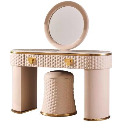 China Durable Hot Sale Girls Dressing Table Bedroom Furniture Dresser Modern Table Light Luxury Dressing Table With Drawers for sale