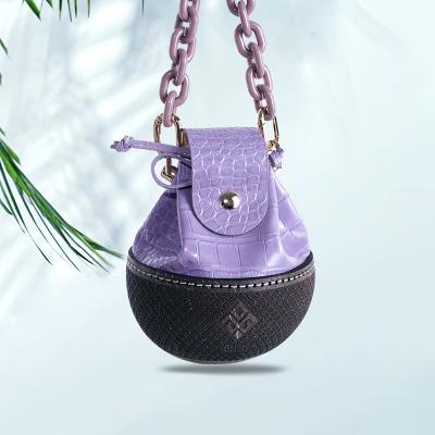 China Coconut shell at the bottom custom print logo women cross - chain lady shoulder handbags pu leather best gifts small body sling bags for sale