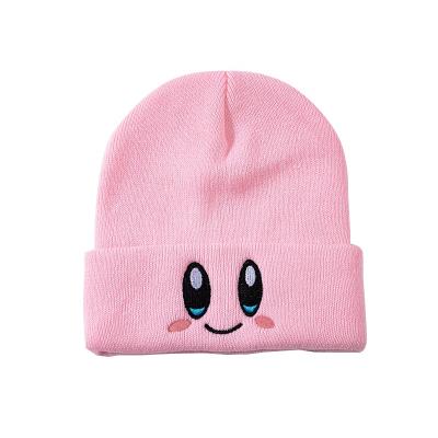 China Couple Cute Female Autumn And Winter Warm Knitted Cute Light Pink Hat Student Central Institute Of Statistics Woolen Hat for sale