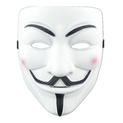 China Plastic Movie Cosplay V for Vendetta Hacker Mask Guy Fawkes Halloween Christmas Party Anonymous Gift for Kids Movie Theme Adult Mask for sale