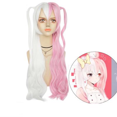 China Danganronpa Monomi Long Synthetic Women Cosplay Wig Costume Dangan Ronpa Super Heat Resistant Synthetic Hair Carnival Party Wigs for sale