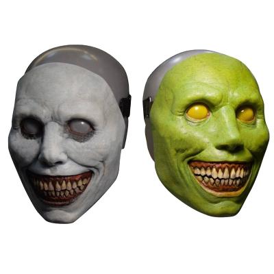 China Halloween Plastic Crawling Mask Smiling Demons Horror Masks Evil Cosplay Props Headwear Dress Up Party Apparel Props Gifts for sale