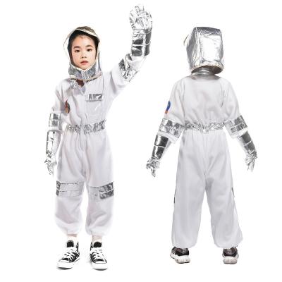 China Polyester Kids Astronaut Spaceman Jumpsuit Costumes Flight Dress Up With Helmet Astronaut Rocket Space Role Play Costume Cosplay Party Game for sale