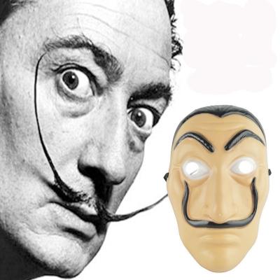 China Wholesale Robbery Party Money Prop The House Of La Casa De Papel Paper Mask Salvador Dali Mask Halloween Carnival Christmas Dali Mask for sale