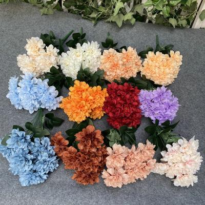 China Wholesale Wedding Artificial Flower Bouquet 9 Heads Peony Bouquet Artificial Flower For Flower Arrangement for sale