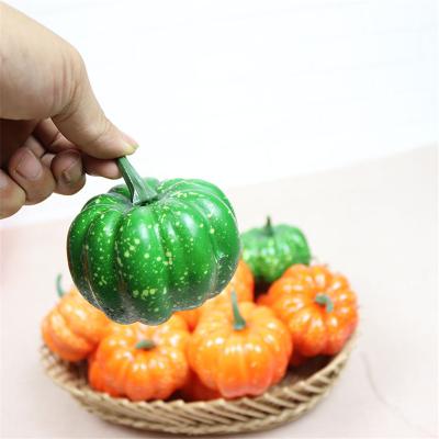 China Realistic artificial fruit and vegetable fake fruit pumpkin for vegetables Halloween decor high simulation artificial dummy fruit for sale