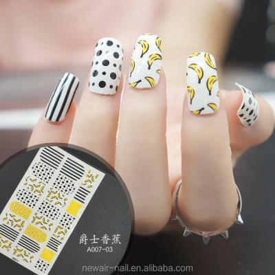 China Charm Newair Custom Design Popular 3d Nail Sticker / Nail Patch / Nail Tape for sale