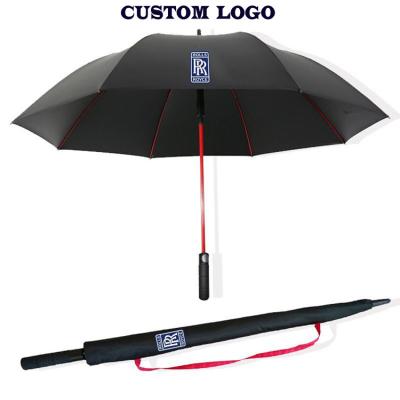 China Traditional Colorful Fiberglass Shaft Custom No Minimum Sun Mountain Golf Bag Umbrella for sale