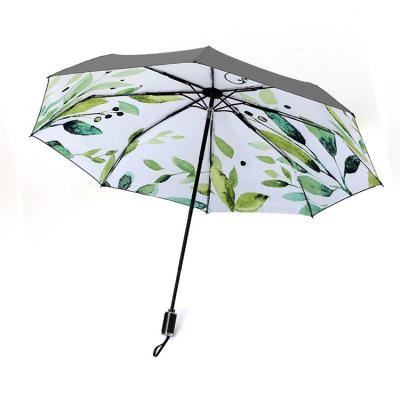 China Amazon Parasol Contemporary Hot UV Flower Printing Foldable Sun Umbrella for sale