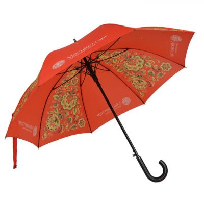 China Contemporary Heat Transfer Printing Branded Double Layer Windproof Golf Umbrella for sale