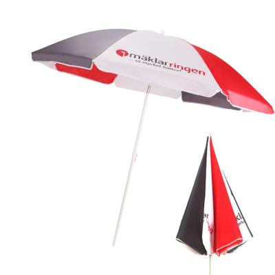 China Contemporary Factory Direct Tilt Mechanism Customized Logo Outdoor Beach Umbrella Parasol for sale