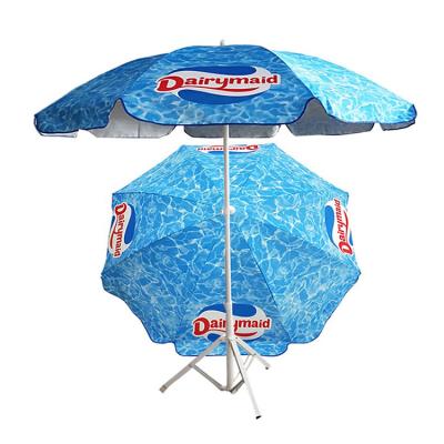 China Logo Printed Premium Beach Umbrella Customized Contemporary High Quality for sale