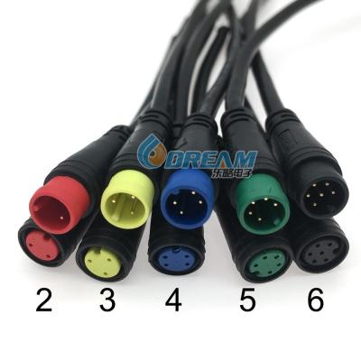 China M6 M7 M8 Ebike E-Bike Electric Bicycle Waterproof Connectors 4 Pin Round Connector for sale