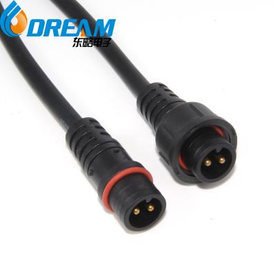 China Waterproof M12 M16 M18 M20 Connector 3 Pin 3 Core IP65 IP67 IP68 Male Female Plug LED for sale