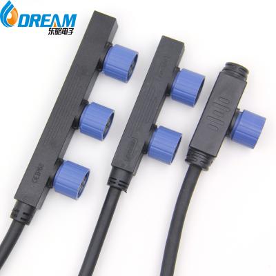 Cina Connettore maschile e femminile impermeabile IP68 M12 M15 400V 24A 2 PIN 3PIN 4PIN 5 PIN Cable Connector in vendita