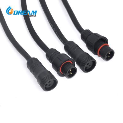 China LED Connector Cable Waterproof IP67 Male Female LED Light Connector 3 4 5 Pin For Outdoor for sale