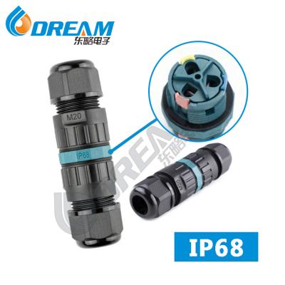 中国 IP68 Waterproof Cable Connector - 3 Pin / 4 Pin Locking Screw  16 Amp 販売のため