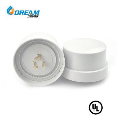 China Receptor de sensor de fotocélula de luz exterior Comutador de tomada de controle fotoelétrico Torcer de fechadura Plug Base para LED à venda