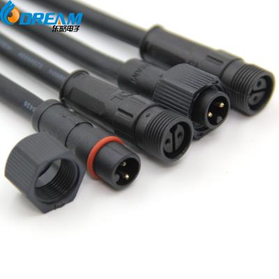 China Hochwertige M18 Wasserdichte Verbindung 3 Pins 3 Kern IP67 IP68 weibliche männliche Steckdose LED Connecto zu verkaufen