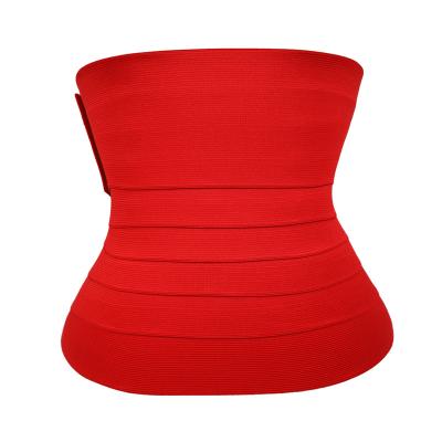 China Universal Customized 4 Meters Belly Hot Slimming Elastic Sweat Bandage Body For Women Weight Loss Waist Trimmer Trainer Wrap Belt for sale